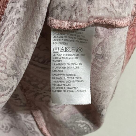 D & Co Denim & Company small paisley print tunic mini dress - Picture 4 of 5